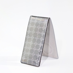 Klips do ubrań odblaskowy Prostokąt - Orafol - Srebrny